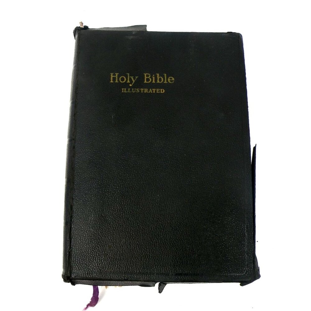 Rare Antique Holy Bible Illustrated The World Publishing Co. Self-Pronouncing Wi